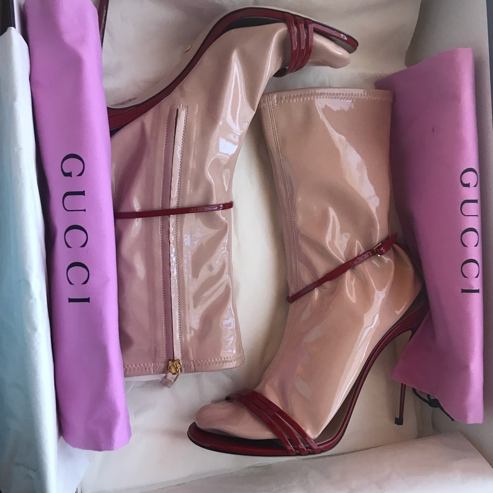 New Gucci ILSE Red Sandal red - Picture 3 of 8